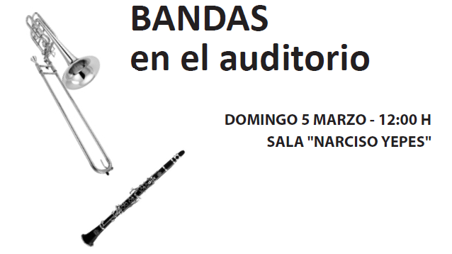 CONCIERTO BANDAS EN EL AUDITORIO